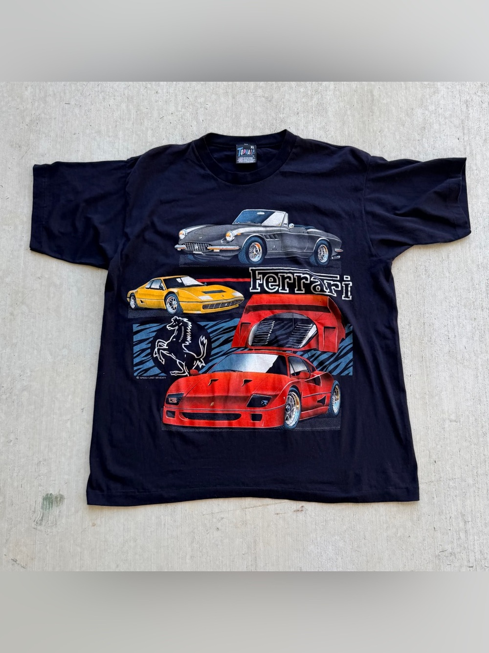 Vintage Ferrari T Shirt 80s Single Stitch Limit 70 Testorossa